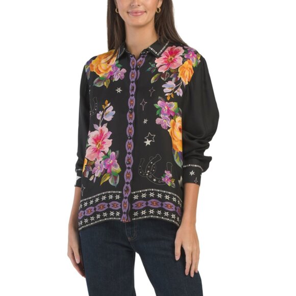 JOHNNY WAS multi Rosalynda Button Down Shirt - Picture 1 of 2